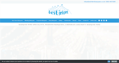 Desktop Screenshot of bestintentmarquees.co.uk