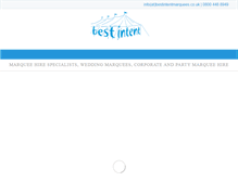 Tablet Screenshot of bestintentmarquees.co.uk